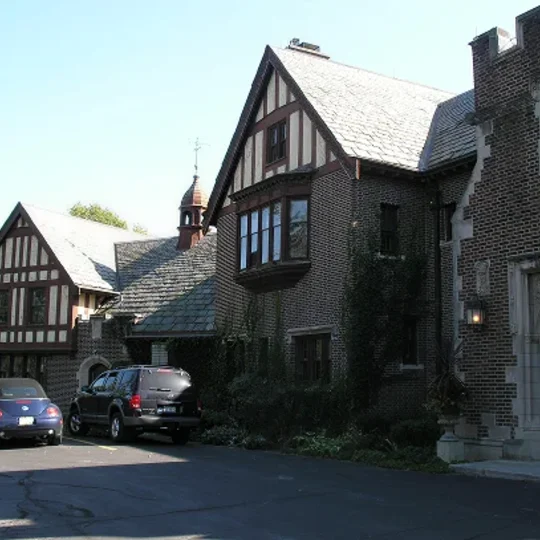 Tudor Revival estate house in Oak Brook, Illinois